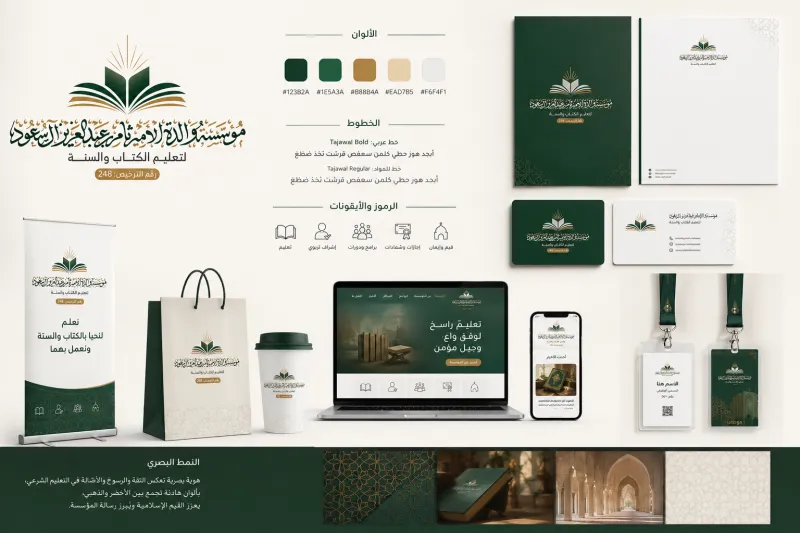 الهوية البصرية لـ مؤسسة والدة الأمير ثامر بن عبد العزيز