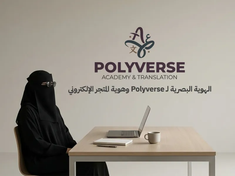 الهوية البصرية لـ Polyverse وهوية المتجر الإلكتروني