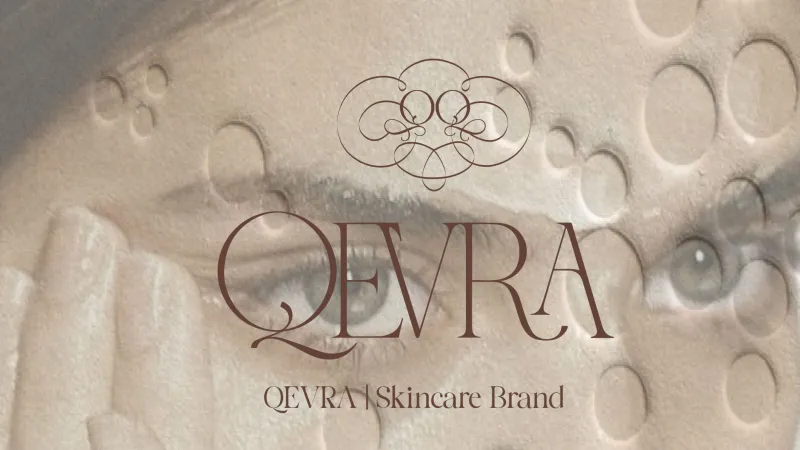 QEVRA | هوية بصرية للعناية بالبشرة 